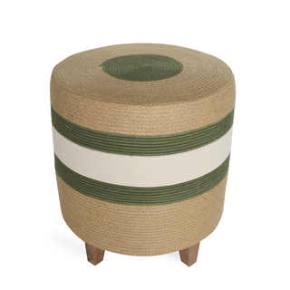 Ottoman - Olive Jute Jungle (OTT10096407W)