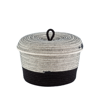 Lidded Bowl Basket - Liquorice (BSK11820W)