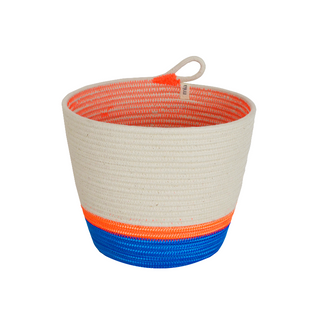 CSS Planter - Ocean Blue & Neon Orange Poly (BSK117412352W)