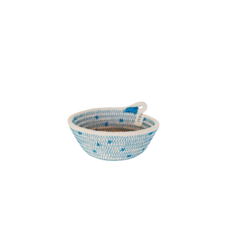 Trinket Bowl (XXS) - Teal Polka-Dot (BSK100202PDW-XXS)