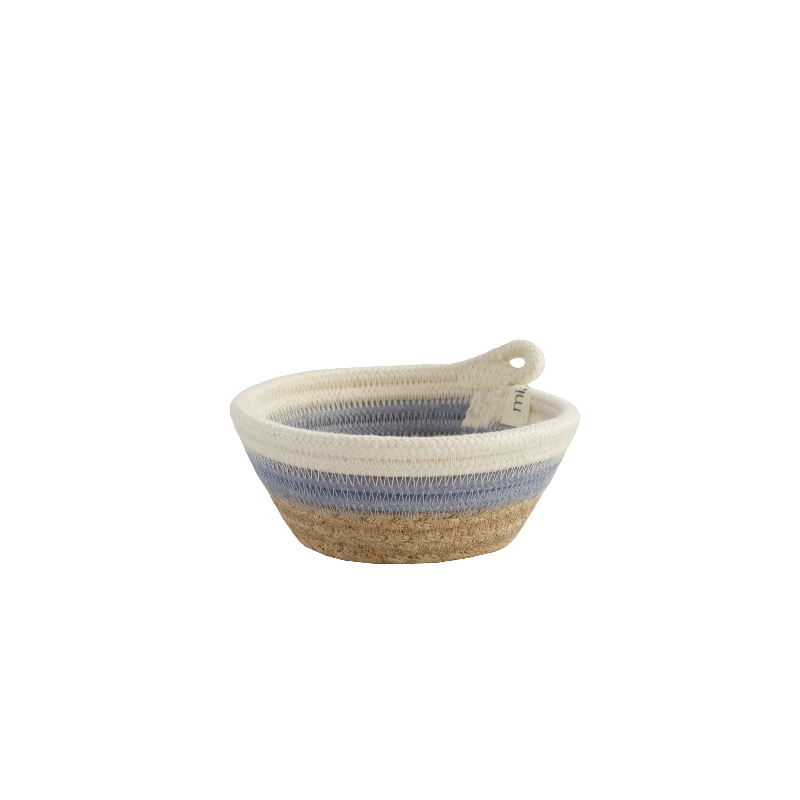 Trinket Bowl (XXS) - Blue Grey Jute Jungle (BSK10096161W-XXS)  Main Image