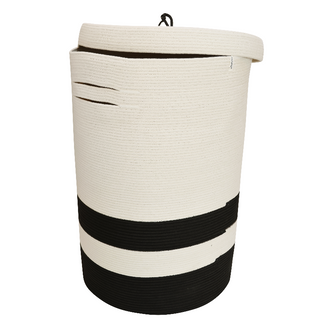 Verona Basket (Lidded Laundry XT) - Black Block (BSK12723PPW-XT)