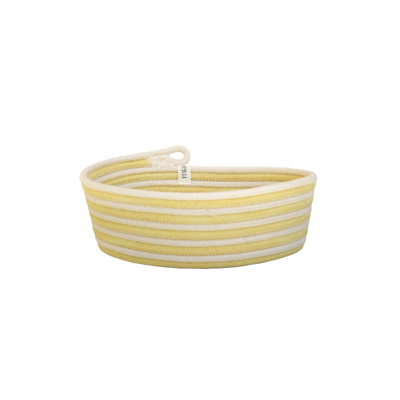 Oval Basket XS - Banana Yellow Swirl (full) (BSK103147W-XS) Main Image