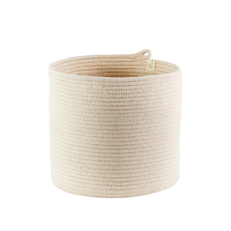 Cylinder Basket - Ivory (BSK10410W) Main Image