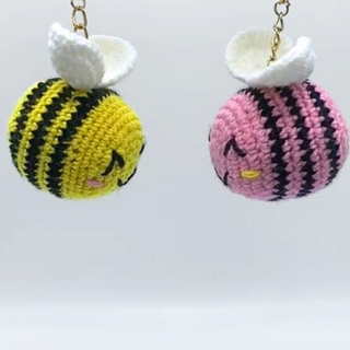 Kissing Bee Couple Keychains - Thumbnail 2