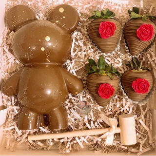Chocolate Bear w/ Strawberries (4)