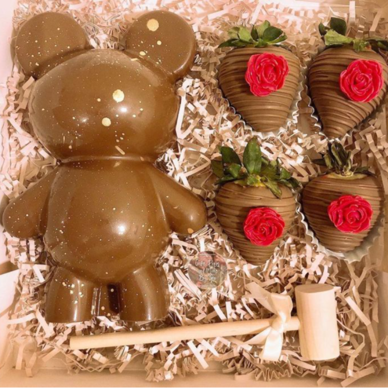 Chocolate Bear w/ Strawberries (4) Main Image