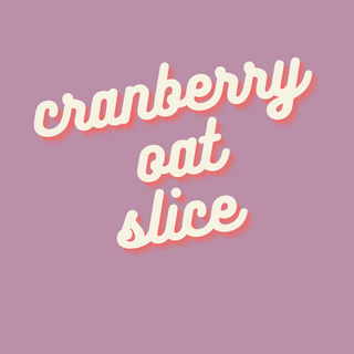 Cranberry Peach & Oat Square (slice)