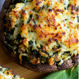 Pesto Chicken Portobello Mushrooms w/Asparagus