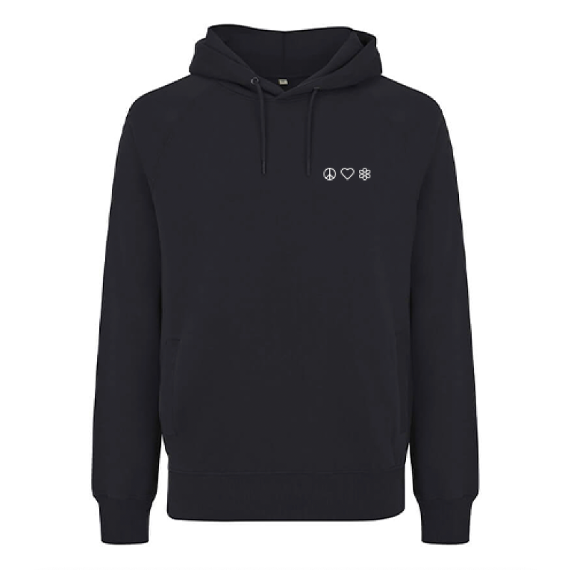 Hoodie "Peace. Love. Flower."