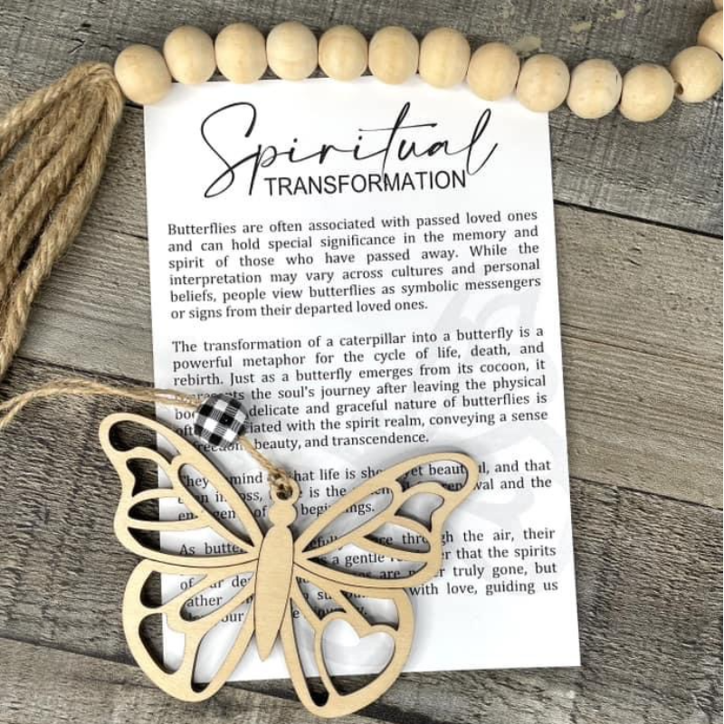 Butterfly Story Card Ornament