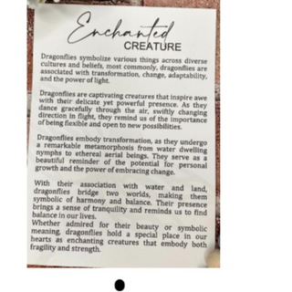 Dragon Fly Story Card Ornament 