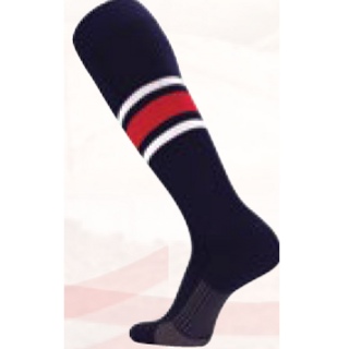 Dugout Series Navy/White/Scarlet Socks
