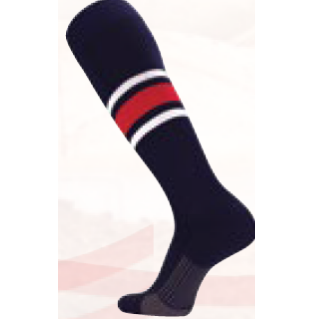Dugout Series Navy/White/Scarlet Socks