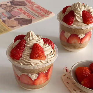 Fresh Strawberry & Raspberry Jar Cake