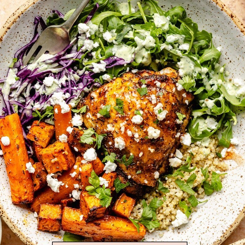 Chicken Thigh Power Bowl