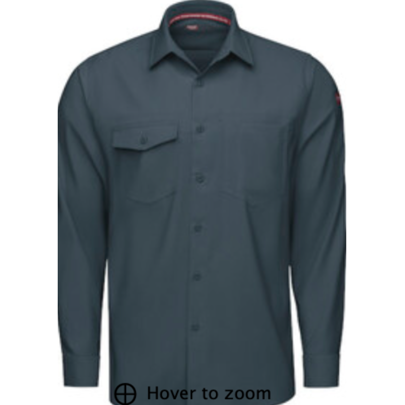 Mens Red Kap Cooling Long Sleeve Work Shirt - TSM4 (Arctic) 