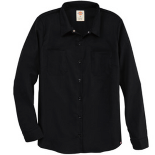 Women's Dickies Industrial Long Sleeve Work Shirt -L5350 (Dark Navy) 