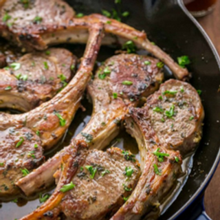 Lamb Chops with Au Gratin Potatoes