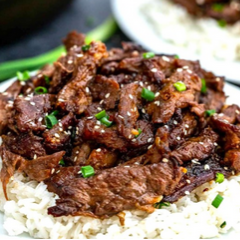 Beef Bulgogi with Steamed Rice Main Image