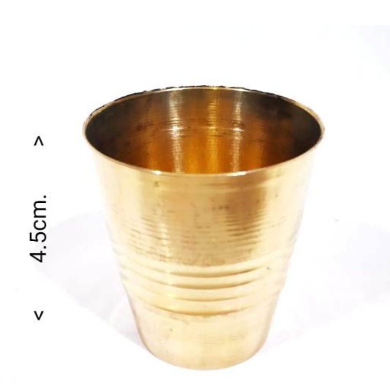 Pooja brass glass