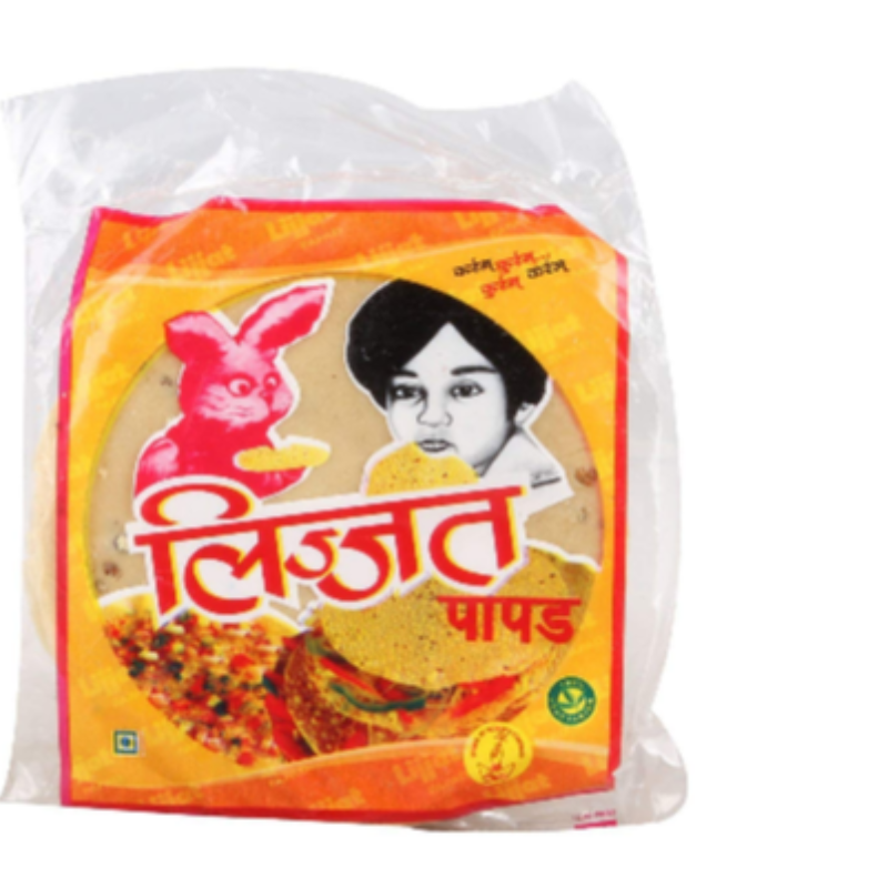 Lijjat Papad - Plain Urid Papad 200g