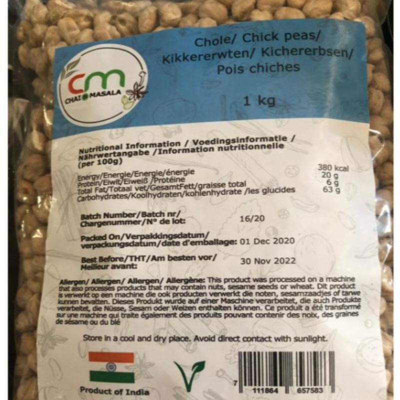 Chole/ Chick peas 1kg Main Image