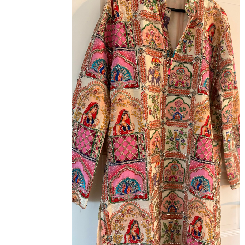 Designer Kurtha with ready made dhoti /pajama 