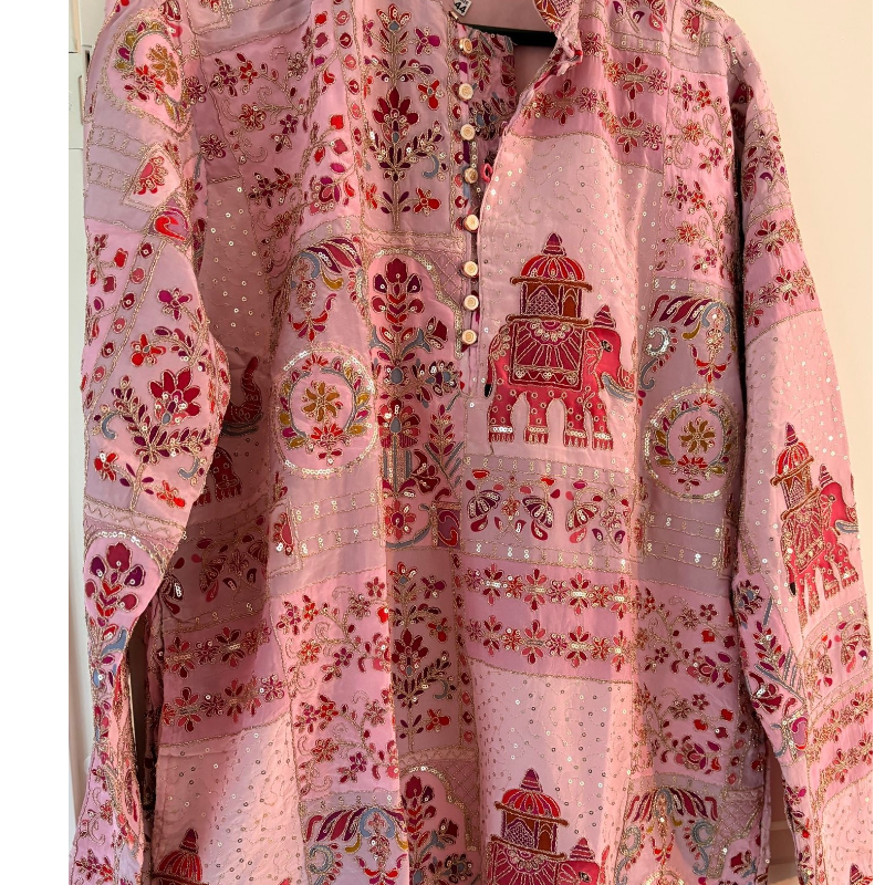 Designer Kurtha with ready made dhoti /pajama (royal design) - Copy 1