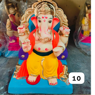 water soluble - Ganapati Idol 10 inch Delivery before the fest