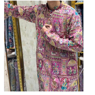 Designer Kurtha with ready made dhoti /pajama (Royal)