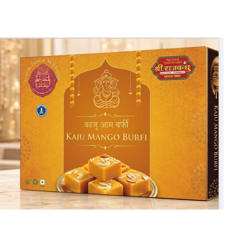  Kaju amba Burfi 250gm  Rajbhandhu (Banaras) 