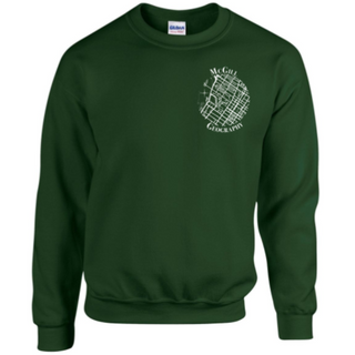 Geography Crewneck - Forest Green