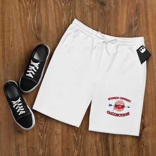 White Fleece Shorts (Logo)