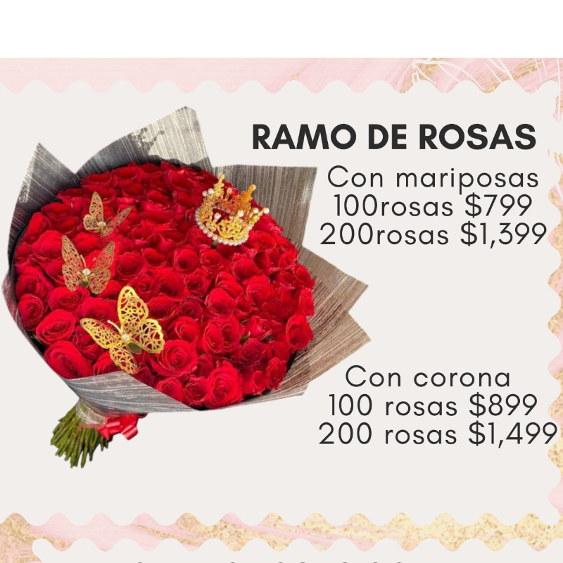 Ramo rosas INCLUYE GLOBO!  Main Image