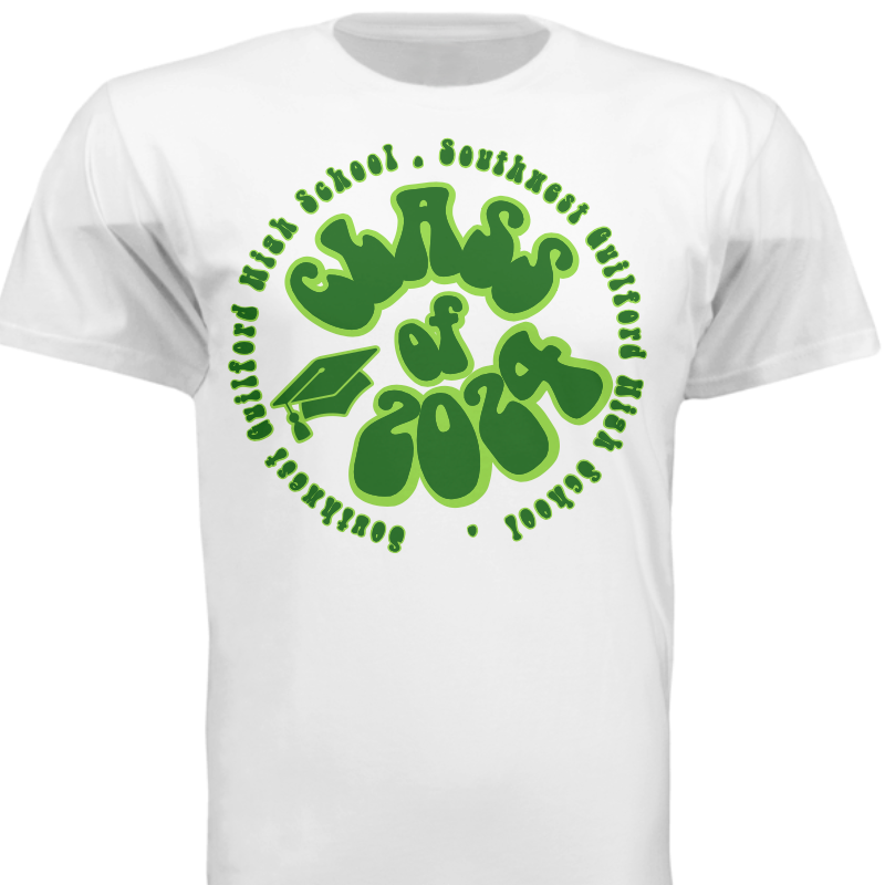 Curvy Letter Senior Shirt