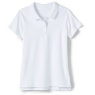 Girls White Polo Shirt