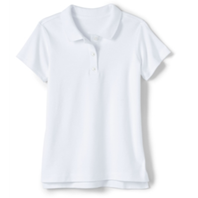 Girls White Polo Shirt Main Image