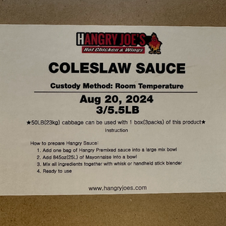 HG09 Coleslaw sauce 3/5.5 LB