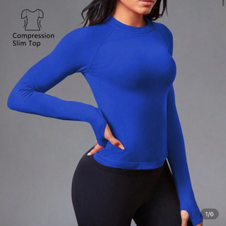 Royal Blue Round Neck JCam Long Sleeve