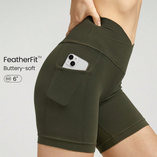 Olive Green- 6" Shorts