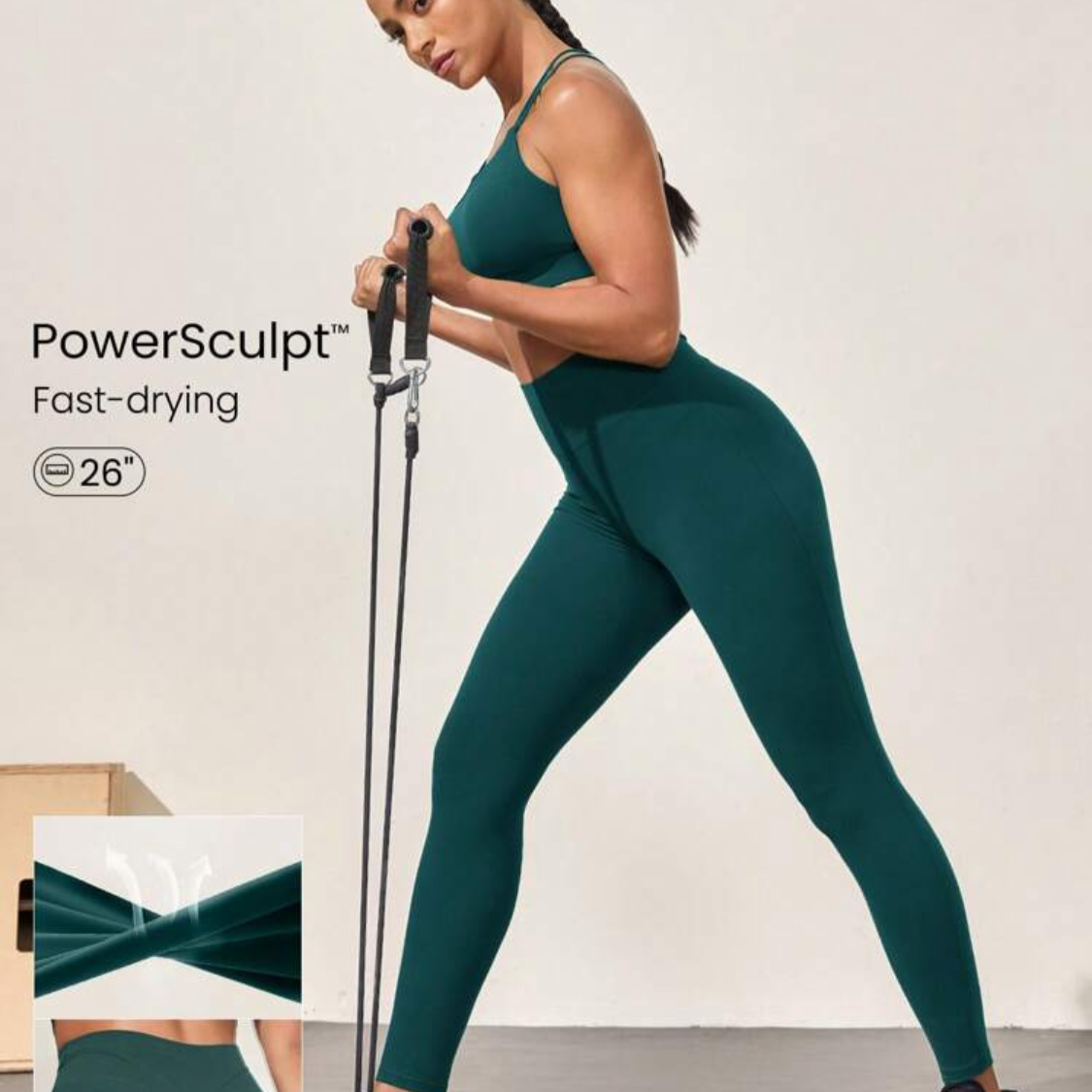 Dark Green Power Sculpt Training Leggings