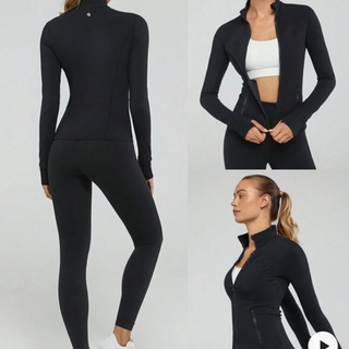 Black JCam Long Sleeve Slim Fit Jacket