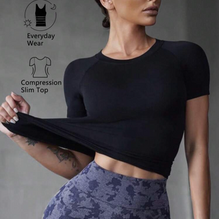 Black Round Neck JCam Tshirt 