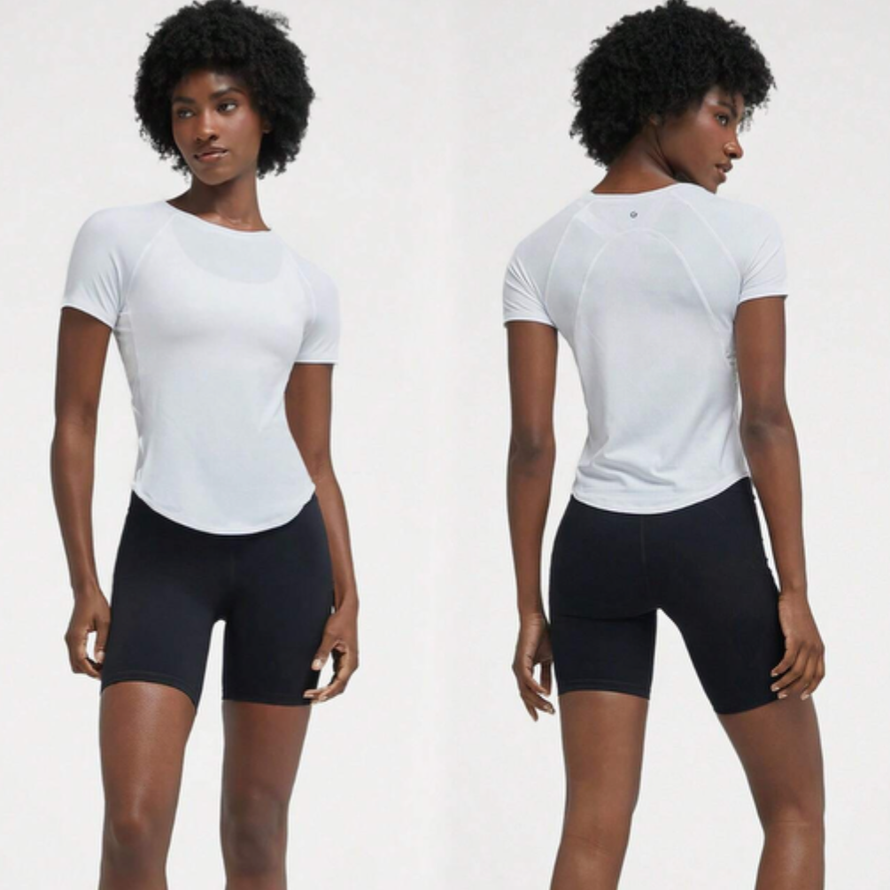 White- Quick Dry Fitted Tee