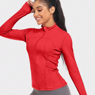 Red JCam Long Sleeve Slim Fit Jacket