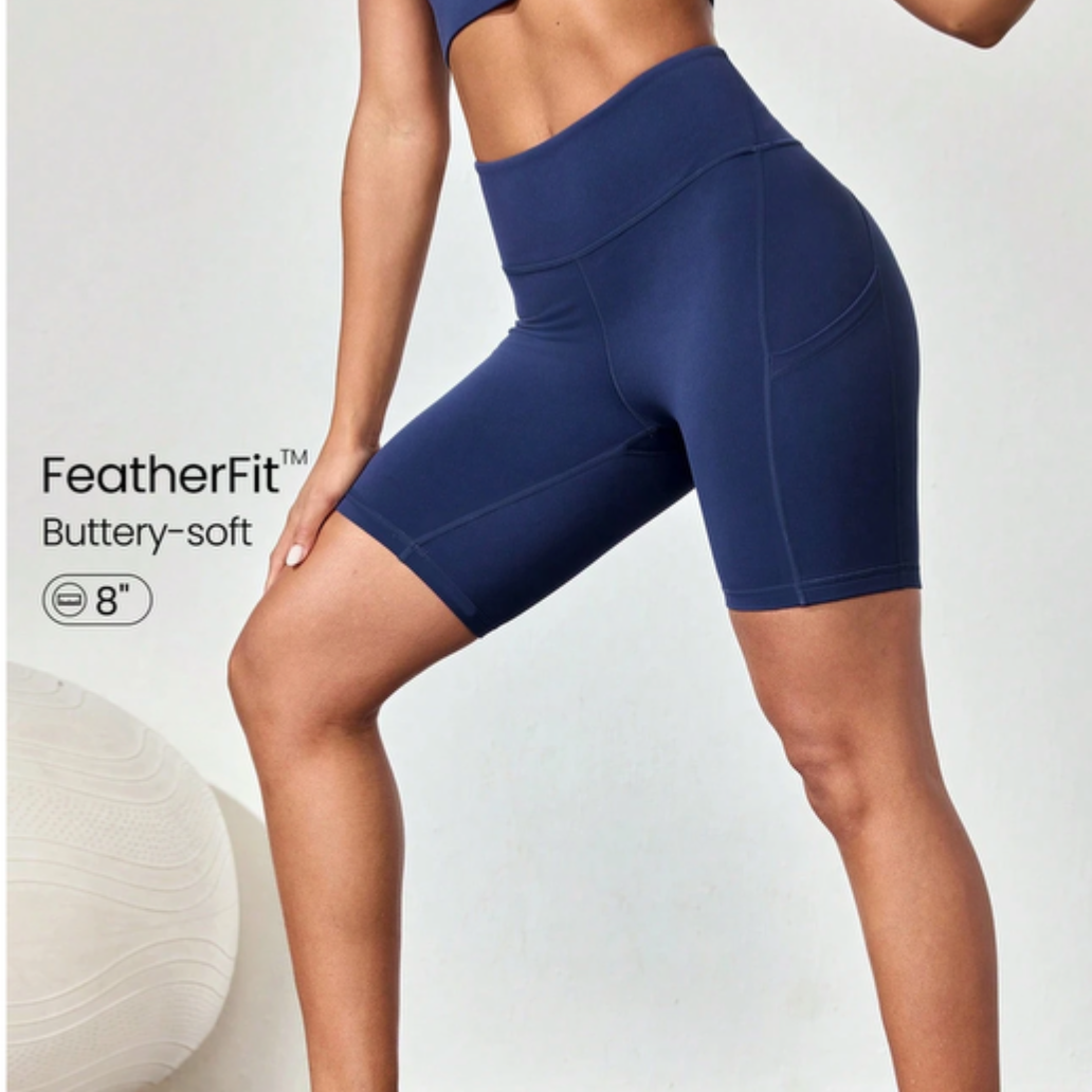 Navy Blue- 8" Shorts