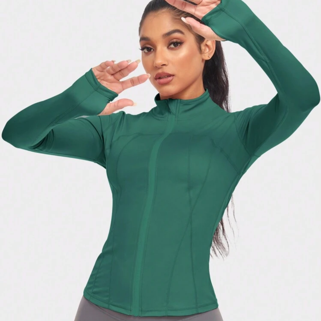 Green JCam Long Sleeve Slim Fit Jacket