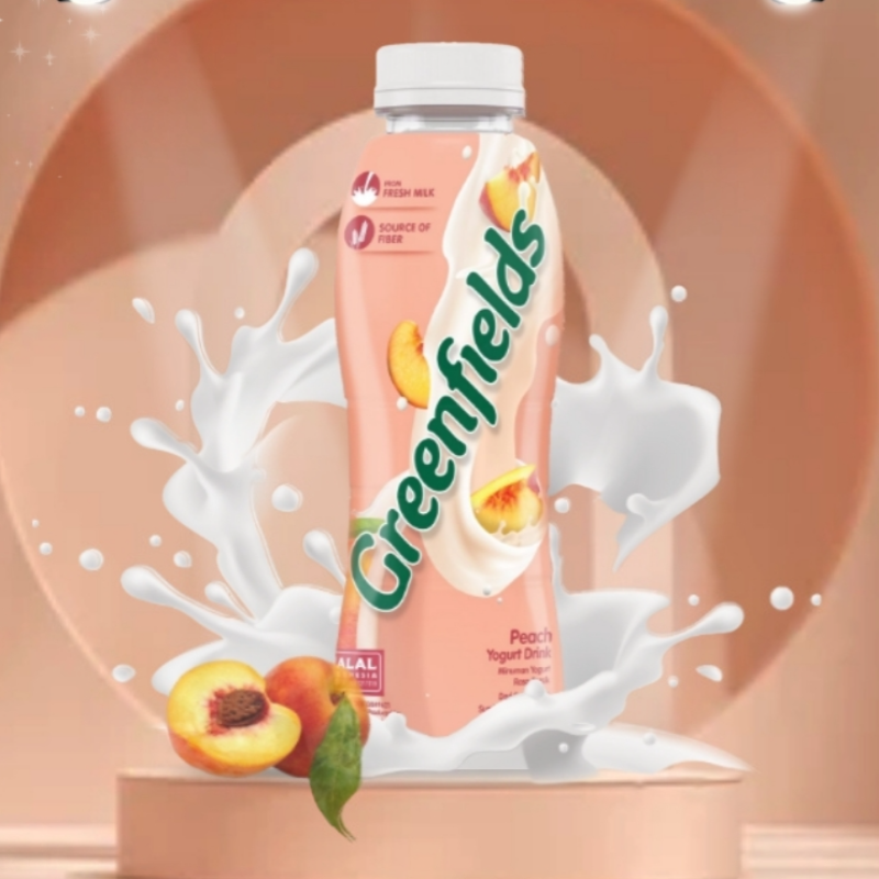 Greenfields Yogurt Drink Peach Large Image