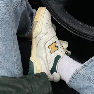 New Balance 550 X Aimé Leon Dore Green Yellow Limited - Thumbnail 3